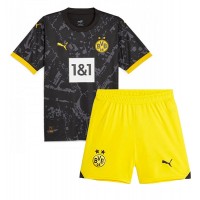 Camisa de time de futebol Borussia Dortmund Donyell Malen #21 Replicas 2º Equipamento Infantil 2023-24 Manga Curta (+ Calças curtas)